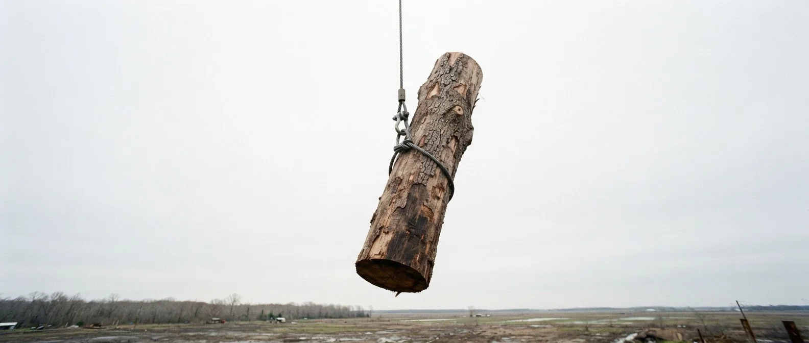 Stump ground out below grade on a property in Osceola, Arkansas