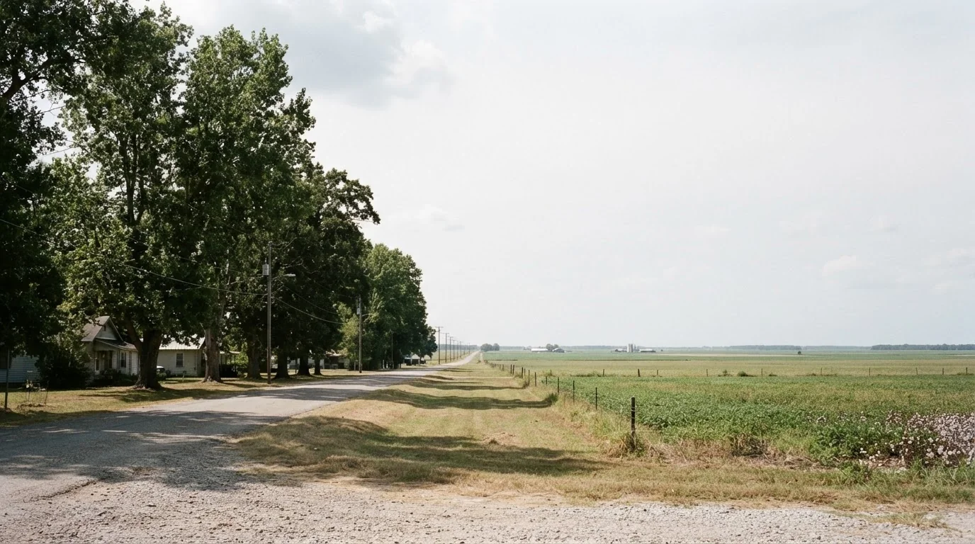 Overgrown lot being cleared in Lauderdale County, Tennessee