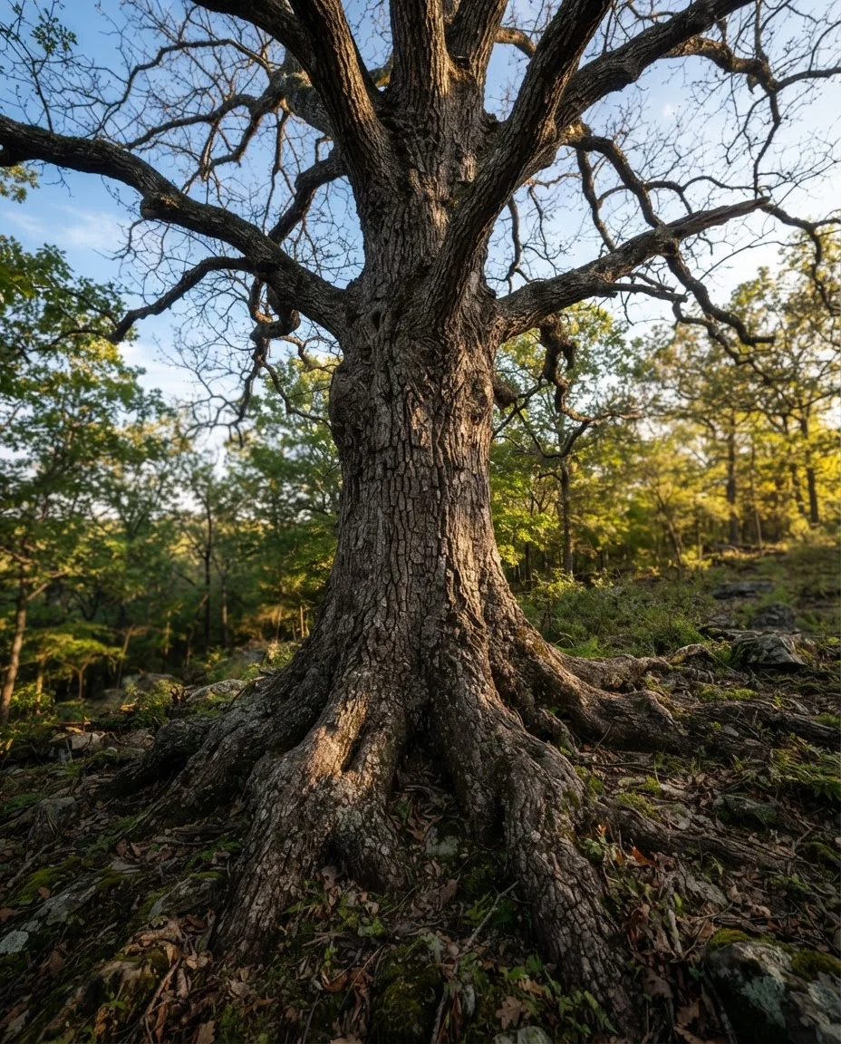 Mature hardwood trunk on a property in Ripley, Tennessee